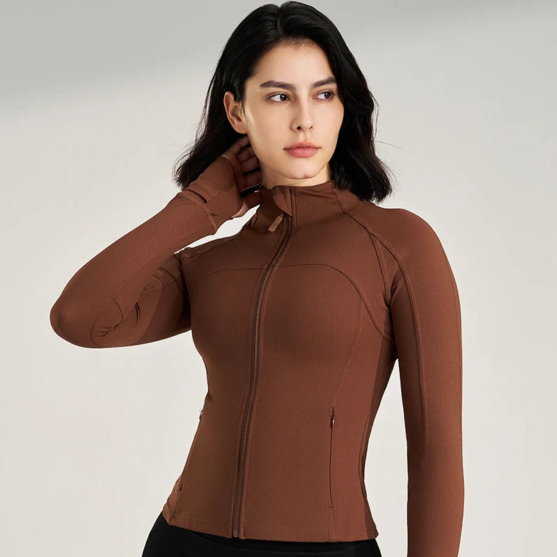 PowerFlow Women's Stand-Up Collar Sports Jacket