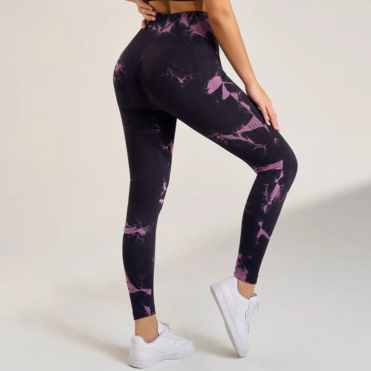 VividFlex Women's Tie-Dye Yoga Leggings