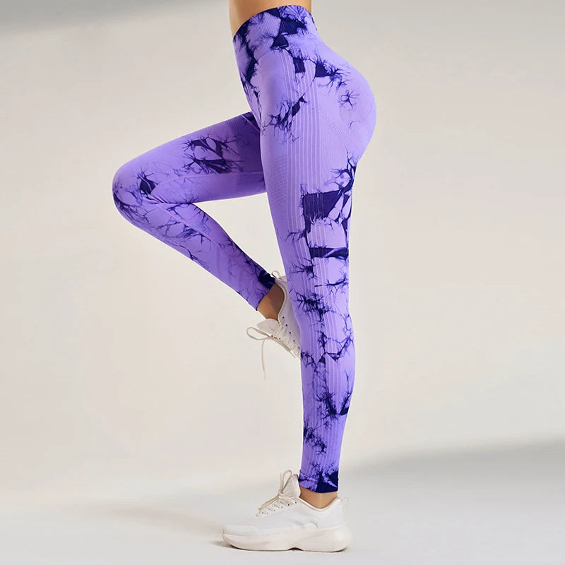 VividFlex Women's Tie-Dye Yoga Leggings