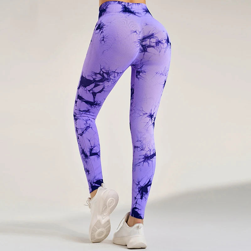 VividFlex Women's Tie-Dye Yoga Leggings