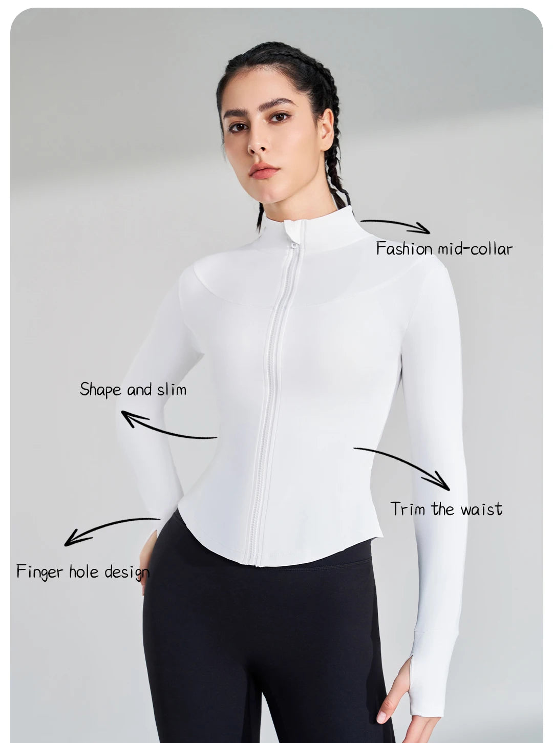 Athleisure Women's Quick-Dry Fitness Jacket