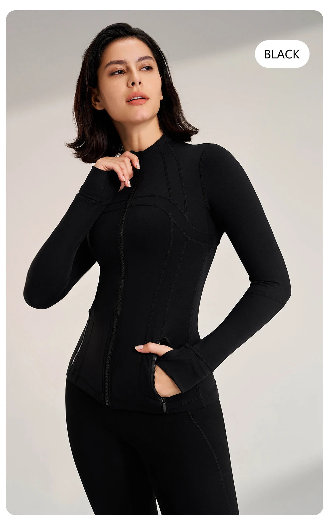 سترة رياضية نسائية بقصّة Slim-Fit من BreezeFit