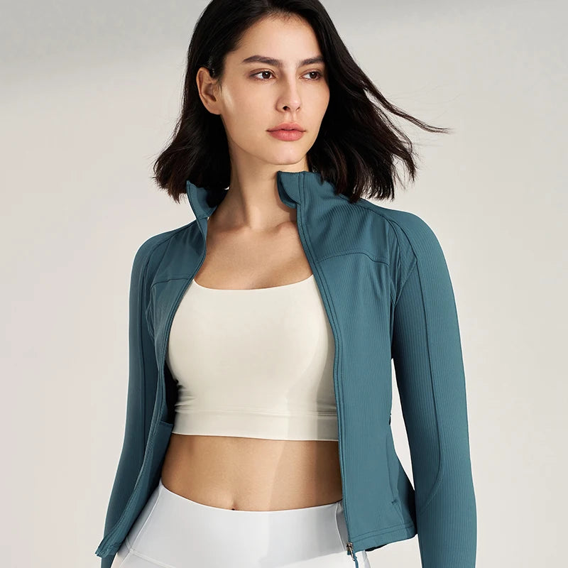 PowerFlow Women's Stand-Up Collar Sports Jacket